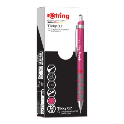Автоматичен молив Rotring Tikky, 0.7mm, магента
