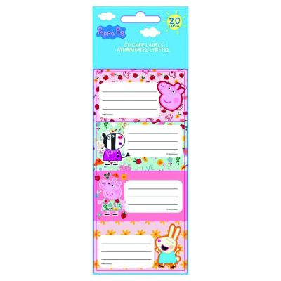 Етикети за тетрадка Peppa Pig, оп.20
