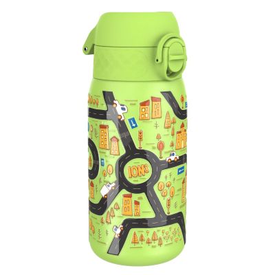 Бутилка за вода Ion8 Print, метална, 400ml, КОЛИ