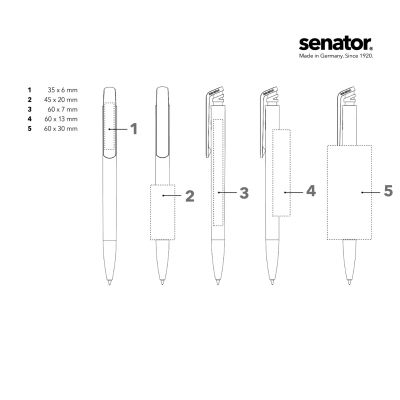 Химикалка Senator Trento Matt Recycled 3305, светлосиня 279