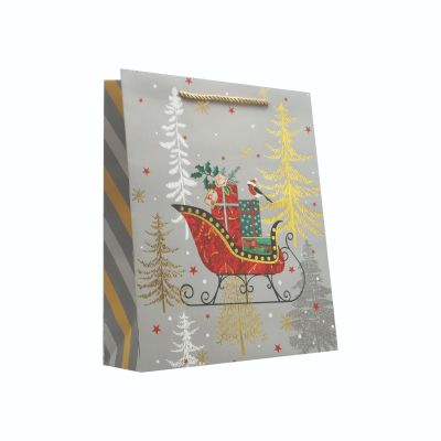Подаръчна торбичка XMAS Deluxe L, 26x32x10 cm
