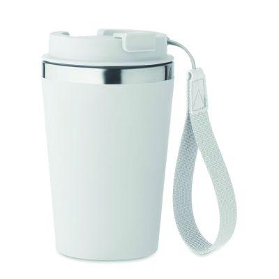 Чаша Topaz, с капак, двустенна, 350ml, БЯЛ