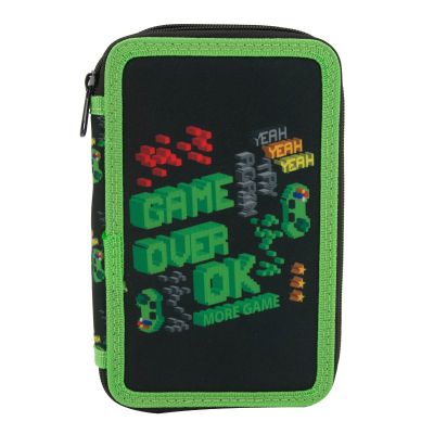 Несесер Octopus, 2 ципа, пълен, 13х19.5х4.5 см, Game