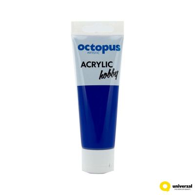 Акрилна боя Octopus Hobby, в тубичка 75ml, тъмносиня