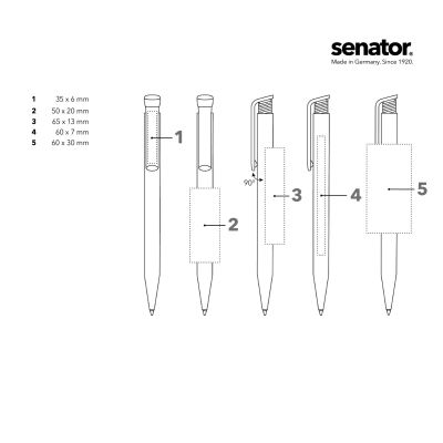 Химикалка Senator Super Hit Matt Recycled 3304, зелен