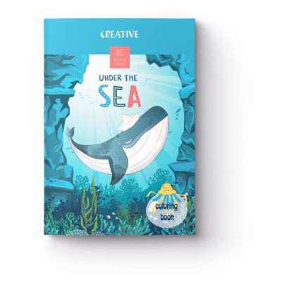 Книжка за оцветяване Creative Children, 40 стр., Sea