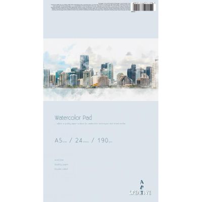 Скицник Watercolor Pad А5, 190 g, 24 листа