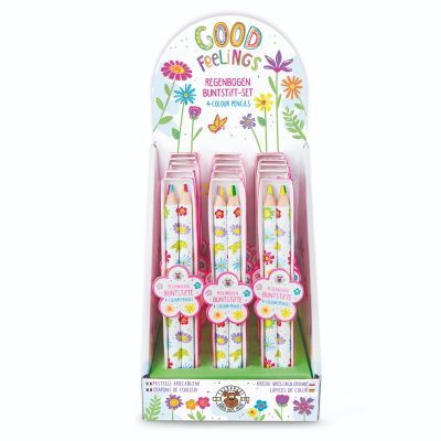 Моливи Trendhaus Good Feelings, 4-цветни, опаковка 2