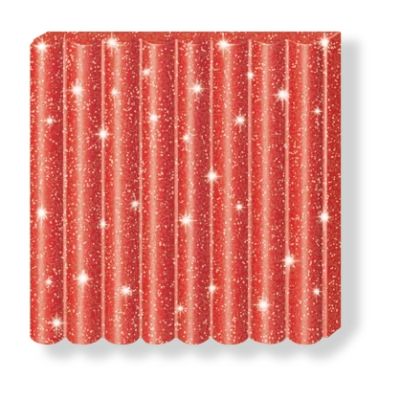 Полимерна глина Staedtler Fimo Kids,42g,блестящо червен 212