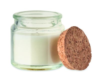 Ароматизирана свещ в бурканче, 70g, бежова