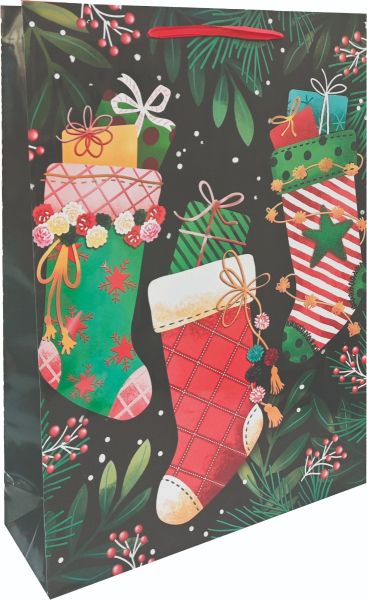 Подаръчна торбичка XMAS Jumbo, 33x45.7x 10.2cm