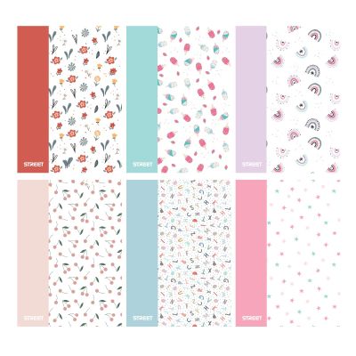 Тетрадка с телчета А4, 60л, PP, широки редове, БГ, Blossom