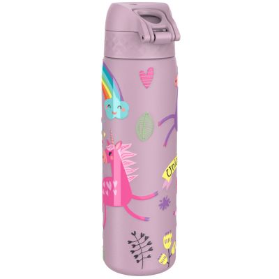 Термо бутилка за вода Ion8 Print, метална, 500ml, ЕДНОРОГ