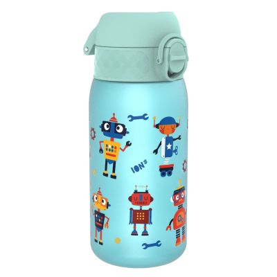 Бутилка за вода Ion8 Print, рециклирана пластмаса, 350ml, РОБОТИ