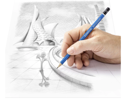 Кoмплект моливи Staedtler Mars Lumograph, 12бр soft