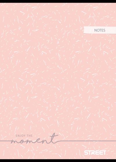 Тетрадка Street, А4, бели листа, 54л, Notes