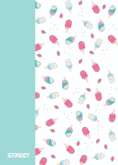 Тетрадка с телчета А5, 60л, PP, ШР, БГ, Blossom