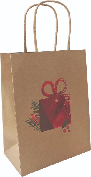 Подаръчна торбичка XMAS Eco Deluxe Medium, 18x23x10 cm