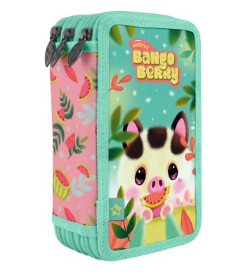 Несесер Bangoberry Piggy Pig, троен, пълен, 45ч