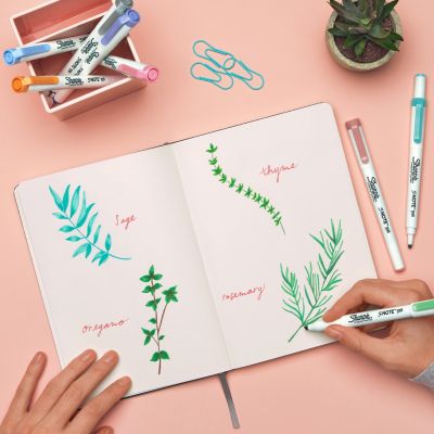 Двувърхи маркери Sharpie S-note, 16 цвята