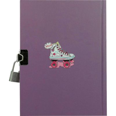 Бележник с катинарче, 13х18см, 80 бели л, Girls