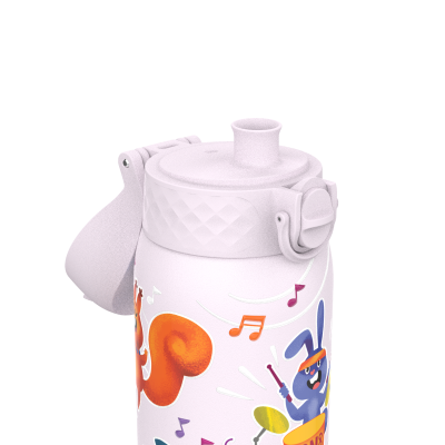 Бутилка за вода Ion8 Print, метална, 400ml,Animal Band