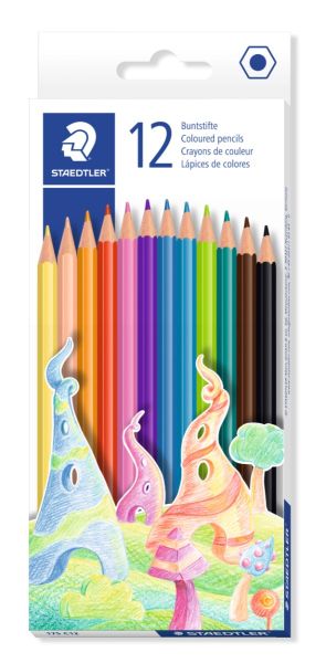 Цветни моливи Staedtler 175, 12 цвята
