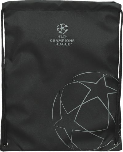 Чанта за спорт UEFA, 34x43cm, черна