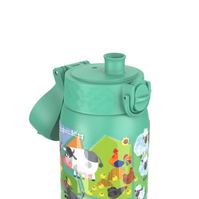 Бутилка за вода Ion8 Print, метална, 400ml, ФЕРМА