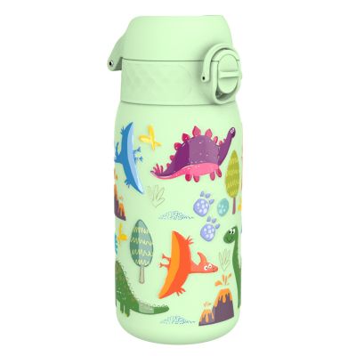 Термо бутилка за вода Ion8 Print, метална, 320ml, ДИНОЗАВРИ2