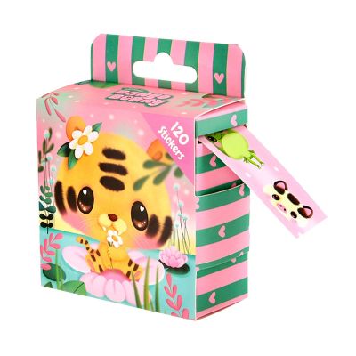 Стикери на ролка Bangoberry, 120бр, Tiggy Tiger
