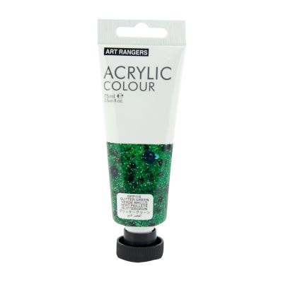 Акрилна боя Art Ranger, в тубичка 75 ml, брокатено зелен