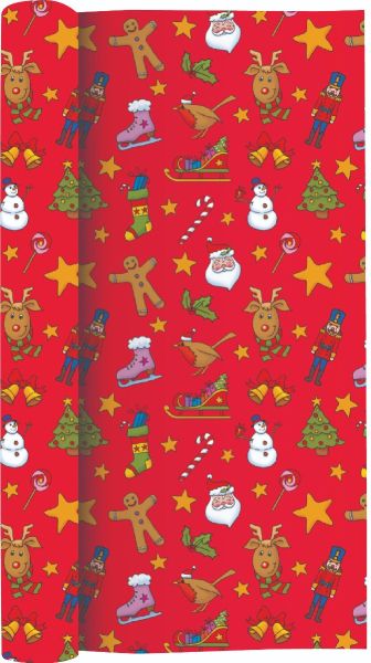 Опаковъчна хартия Creative, 200x70cm, XMAS Kids