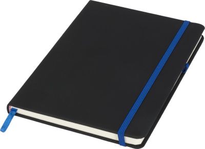 Бележник Noir medium, А5, 96 листа, черен/син