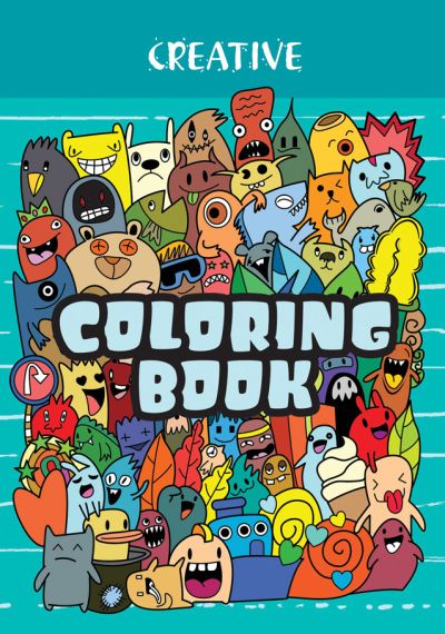 Книжка за оцветяване Creative Mini, Monsters