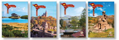 Тетрадка Deis А5, 152л, широки редове, шити, твърди корици,наша България2026