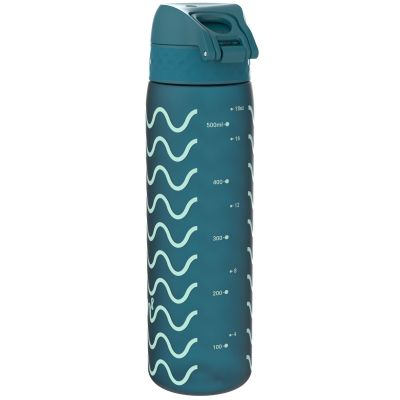 Бутилка за вода Ion8 Print, рециклирана пластмаса, 500ml, ВЪЛНИ