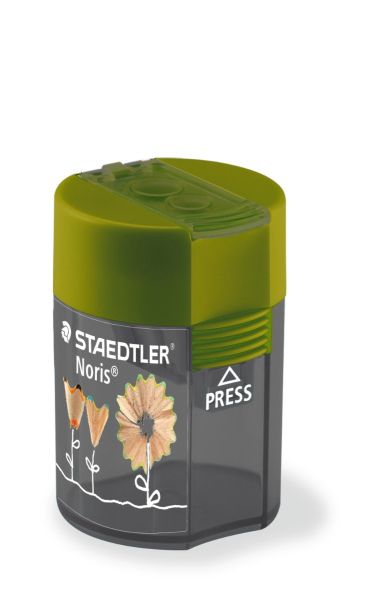 Острилка Staedtler 512 с контейнер, двойна, ЗЕЛЕН