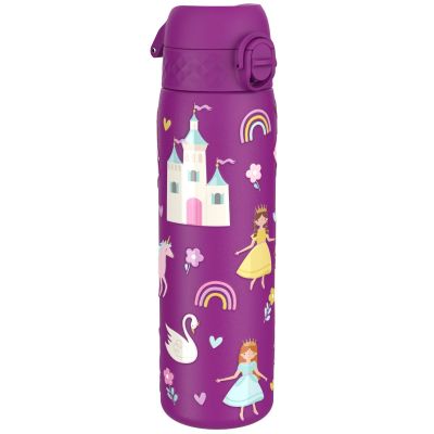 Бутилка за вода Ion8 Print, метална, 600ml, ПРИНЦЕСИ