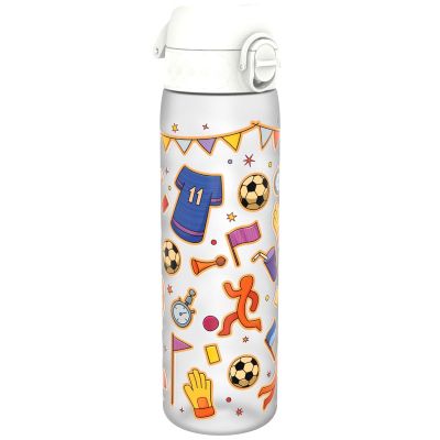 Бутилка за вода Ion8 Print, рециклирана пластмаса, 500ml,Football