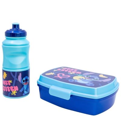 К-кт кутия за обяд и бутилка Stor, пластм., STITCH