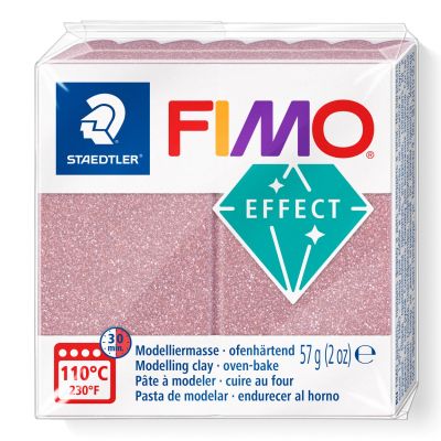 Полимерна глина Staedtler Fimo Effect,57g, блестящо розов 212