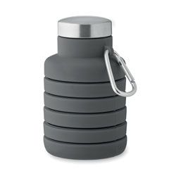 Сгъваема силиконова бутилка Kolapsi, 500ml, тъмносива