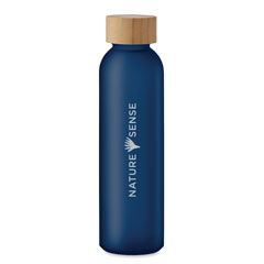 Стъклена бутилка за вода, 500ml, СИН