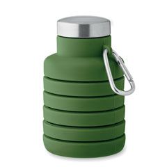 Сгъваема силиконова бутилка Kolapsi, 500ml, ЗЕЛЕН