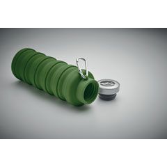 Сгъваема силиконова бутилка Kolapsi, 500ml, ЗЕЛЕН